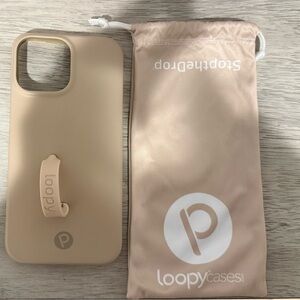 iPhone 13 Pro Max
Tan Loopy Brand Phone Case (righty) with bag